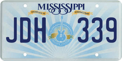 MS license plate JDH339
