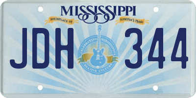 MS license plate JDH344