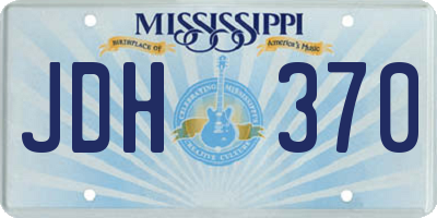 MS license plate JDH370