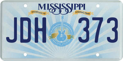 MS license plate JDH373