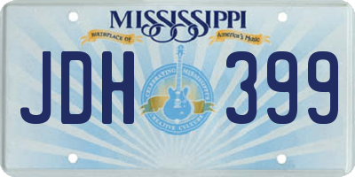 MS license plate JDH399