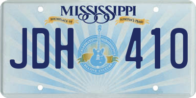 MS license plate JDH410