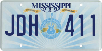 MS license plate JDH411