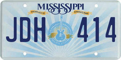 MS license plate JDH414