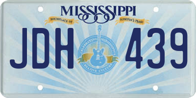 MS license plate JDH439