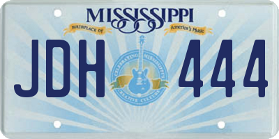 MS license plate JDH444