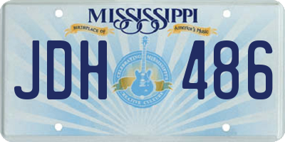 MS license plate JDH486