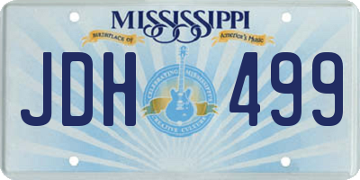 MS license plate JDH499