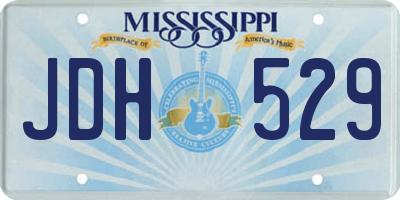MS license plate JDH529
