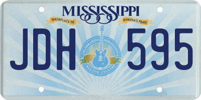 MS license plate JDH595