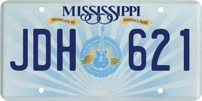 MS license plate JDH621