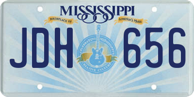 MS license plate JDH656