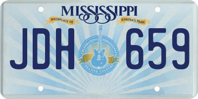 MS license plate JDH659