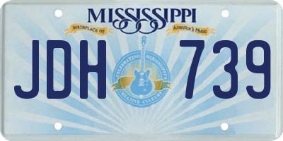 MS license plate JDH739