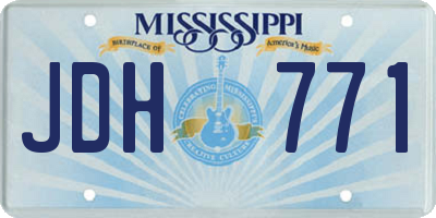 MS license plate JDH771