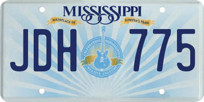 MS license plate JDH775
