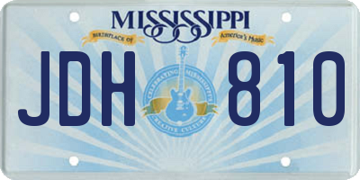 MS license plate JDH810