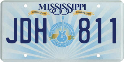 MS license plate JDH811