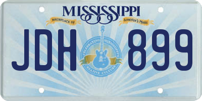 MS license plate JDH899