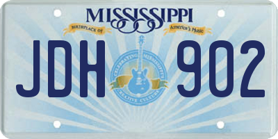 MS license plate JDH902