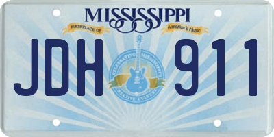 MS license plate JDH911