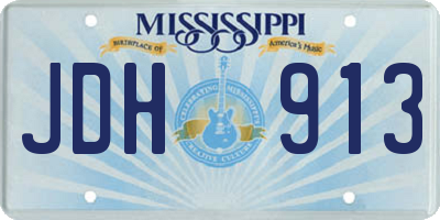 MS license plate JDH913