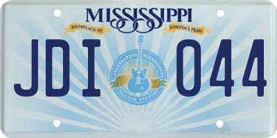 MS license plate JDI044