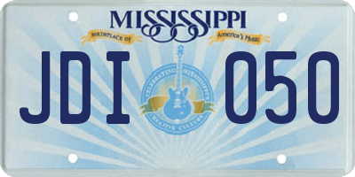 MS license plate JDI050