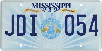 MS license plate JDI054