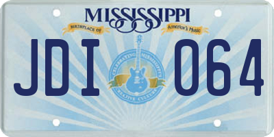 MS license plate JDI064