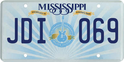 MS license plate JDI069
