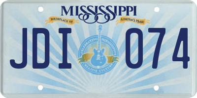 MS license plate JDI074