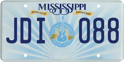 MS license plate JDI088