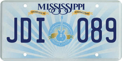 MS license plate JDI089