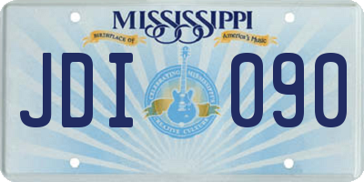 MS license plate JDI090