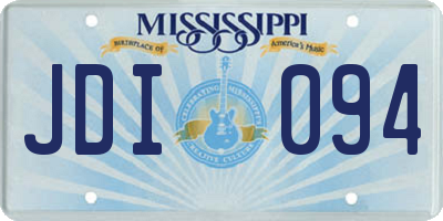 MS license plate JDI094
