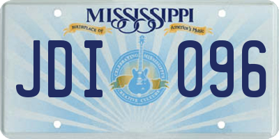 MS license plate JDI096