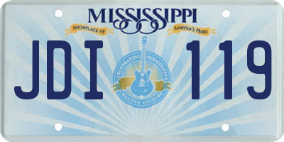 MS license plate JDI119