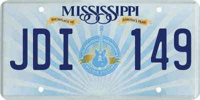 MS license plate JDI149