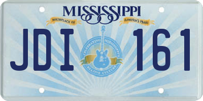 MS license plate JDI161