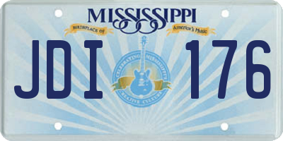 MS license plate JDI176