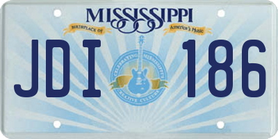 MS license plate JDI186