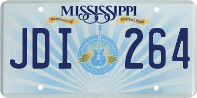 MS license plate JDI264