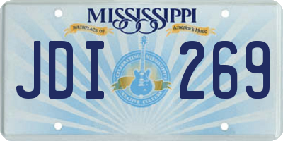 MS license plate JDI269