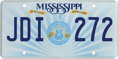 MS license plate JDI272