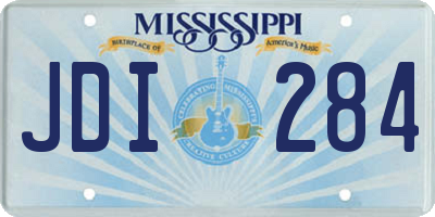 MS license plate JDI284