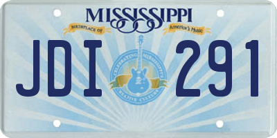 MS license plate JDI291