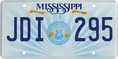 MS license plate JDI295