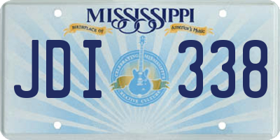 MS license plate JDI338