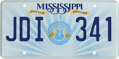 MS license plate JDI341